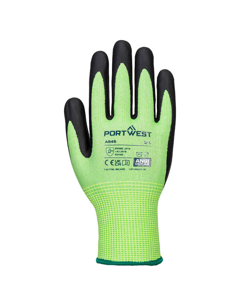 Portwest A645 Green Cut Protiporezové rukavice