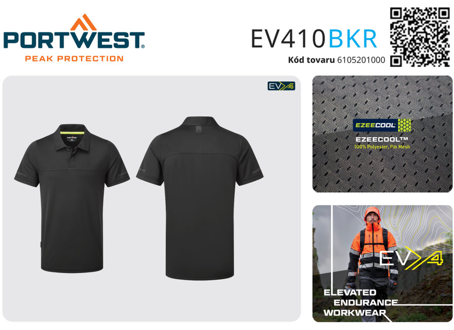 Portwest EV410 EV4 Ľahká polokošeľa S/S