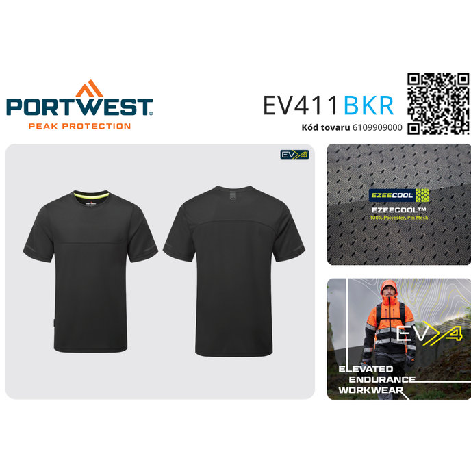 Portwest EV411 EV4 Ľahké tričko S/S