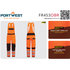 Portwest FR453 PW3 Modaflame Nehorľavé Hi-Vis multinorm nohavice na traky