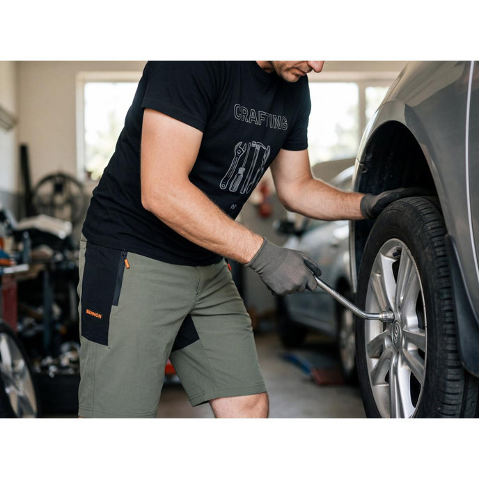 Bennon CRAFTING SHORT SLEEVE T-SHIRT GREY Tričko