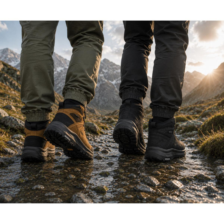 Bennon TERENNO BAREFOOT+ O6 BLACK MID Outdoorová obuv