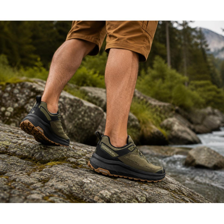 Bennon HORIZON BAREFOOT+ O1 NM KHAKI LOW Pracovná obuv