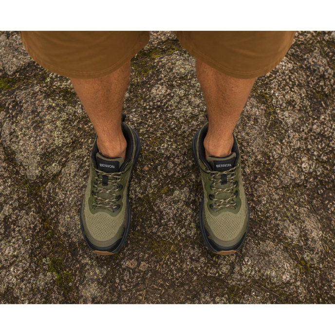 Bennon HORIZON BAREFOOT+ O1 NM KHAKI LOW Pracovná obuv