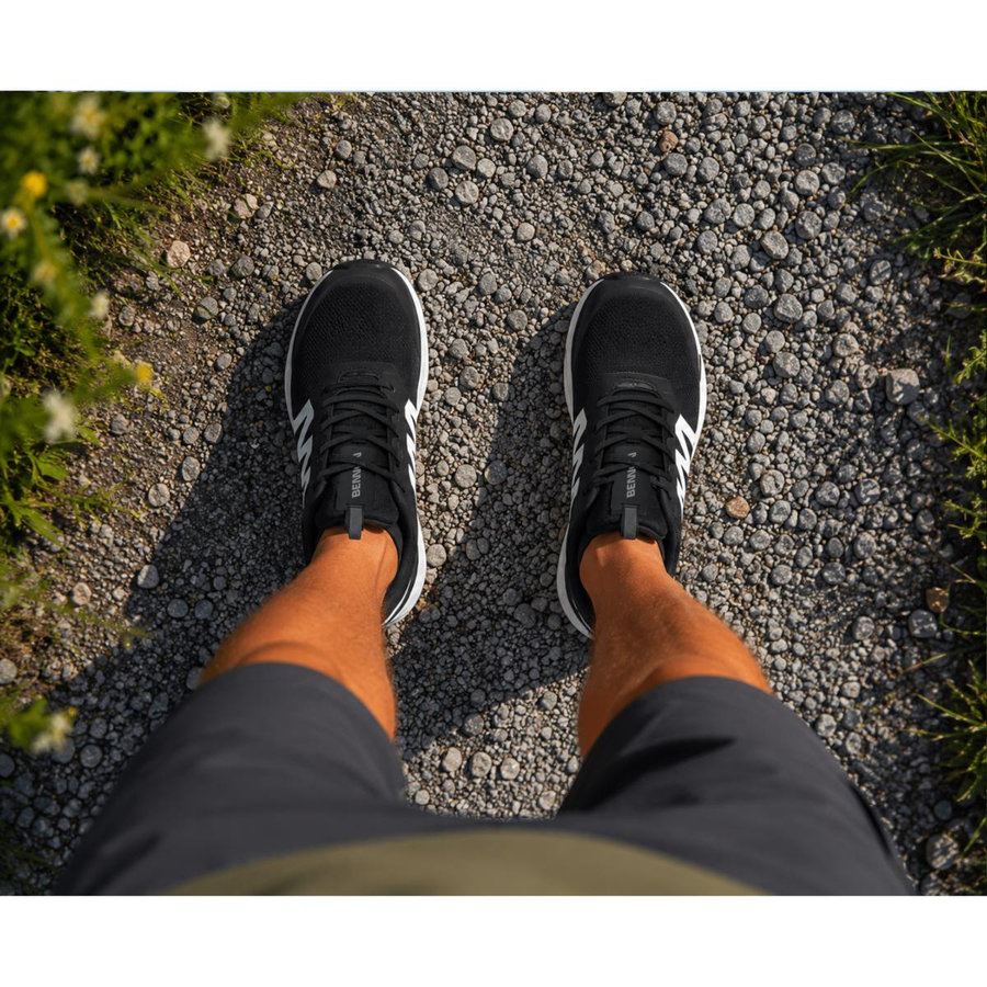 Bennon FJORD BAREFOOT+ O1 NM BLACK/WHITE LOW Pracovná obuv