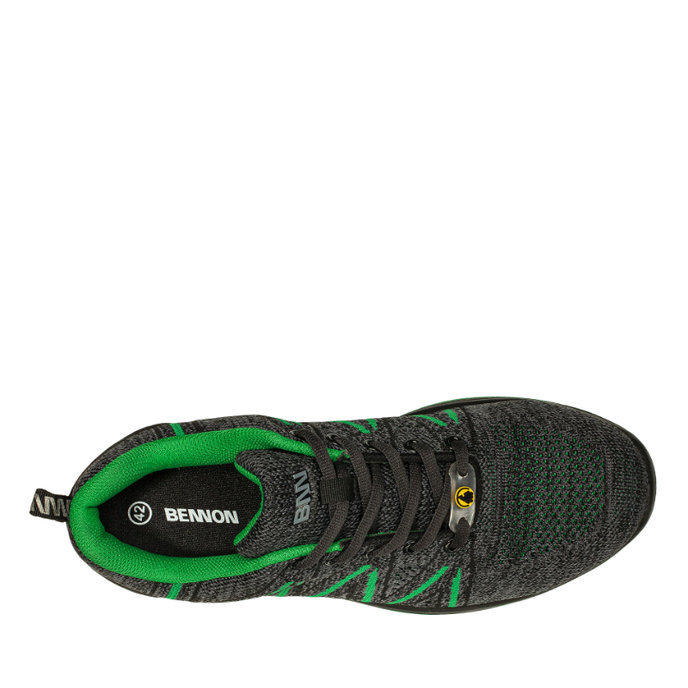 Bennon KNITTER S1 ESD Green Low Bezpečnostná obuv