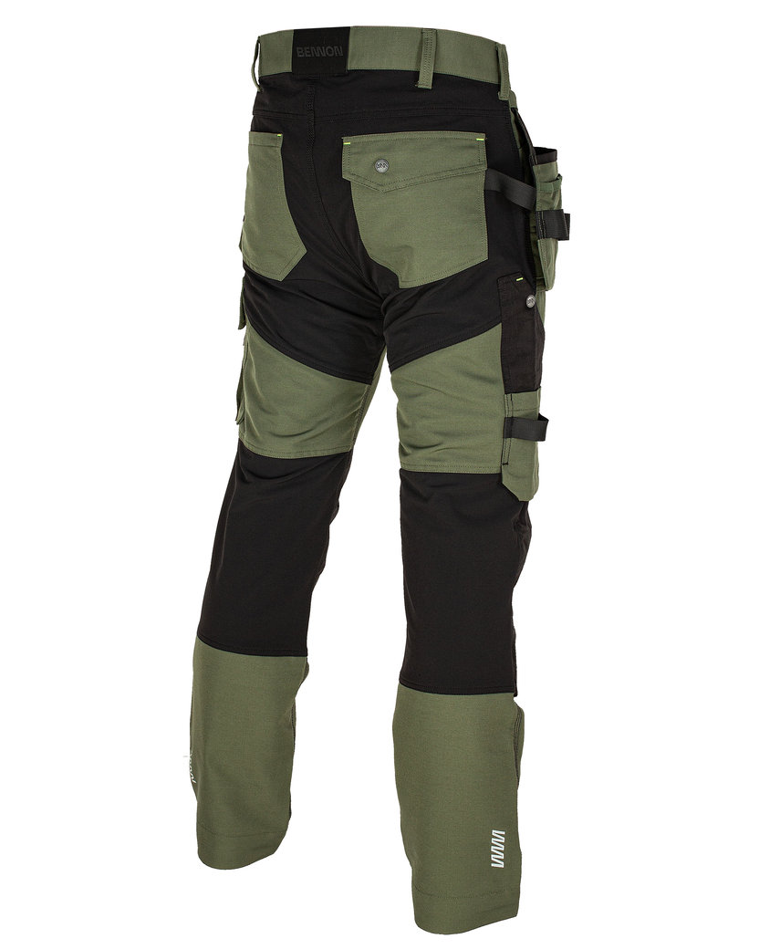 Bennon EREBOS Trousers green/black Nohavice