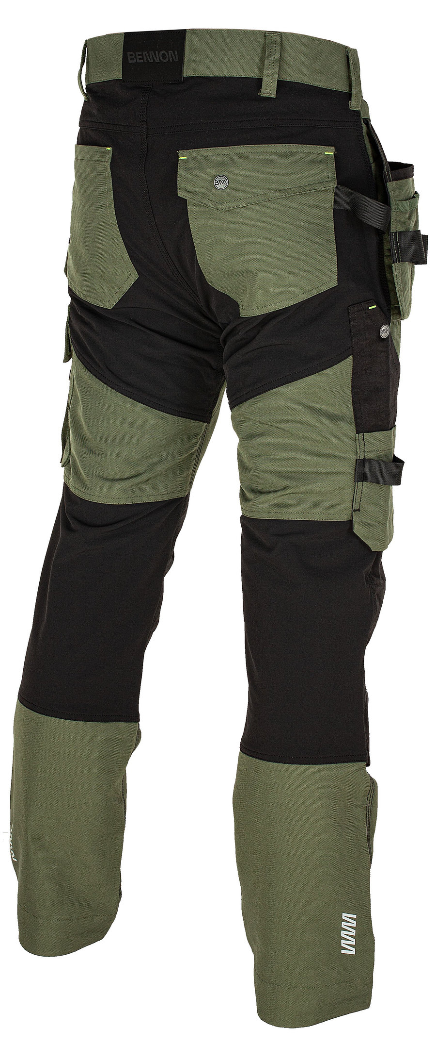 Bennon EREBOS Trousers green/black Nohavice