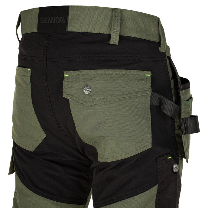 Bennon EREBOS Trousers green/black Nohavice