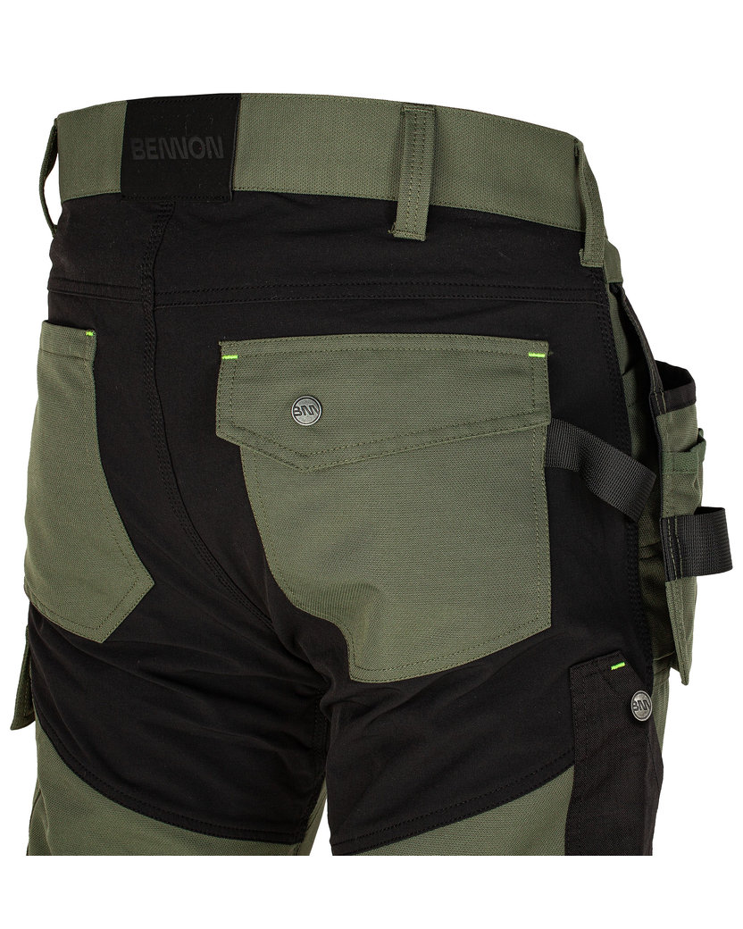 Bennon EREBOS Trousers green/black Nohavice