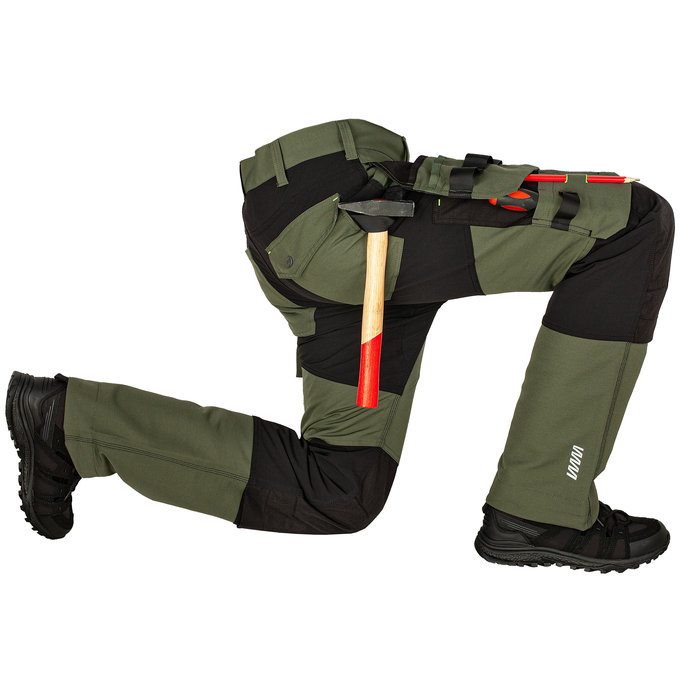 Bennon EREBOS Trousers green/black Nohavice