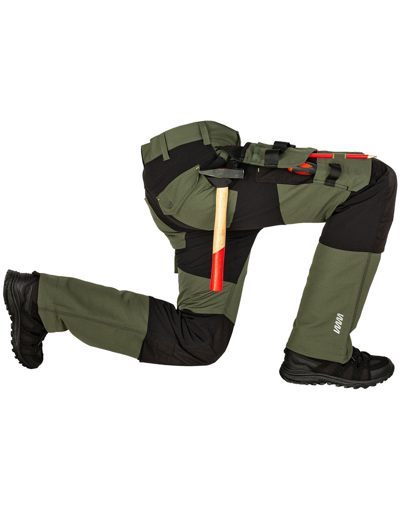 Bennon EREBOS Trousers green/black Nohavice