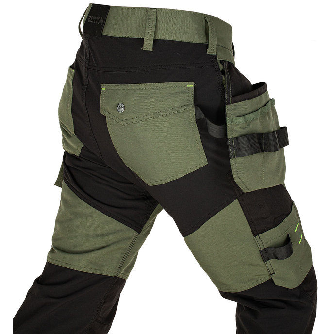 Bennon EREBOS Trousers green/black Nohavice