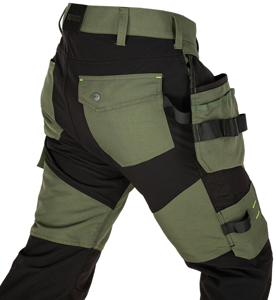 Bennon EREBOS Trousers green/black Nohavice