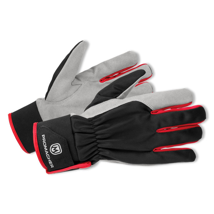 Bennon CARPOS VELCRO Gloves grey/red Pracovné rukavice