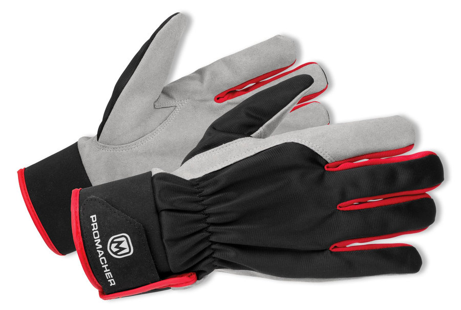 Bennon CARPOS VELCRO Gloves grey/red Pracovné rukavice