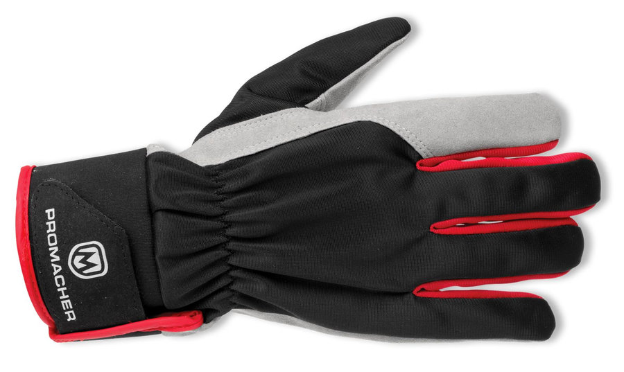 Bennon CARPOS VELCRO Gloves grey/red Pracovné rukavice