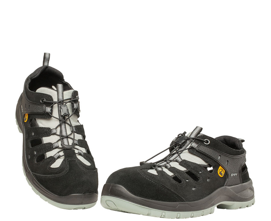 Bennon BOMBIS LITE S1P ESD NM Grey Sandal Bezpečnostná obuv