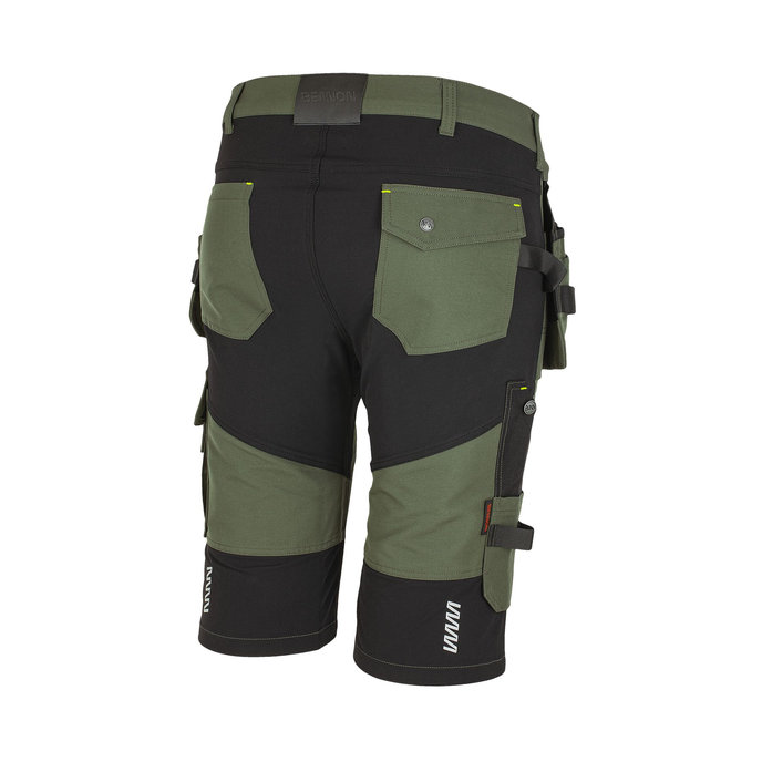 Bennon EREBOS Shorts green/black Nohavice