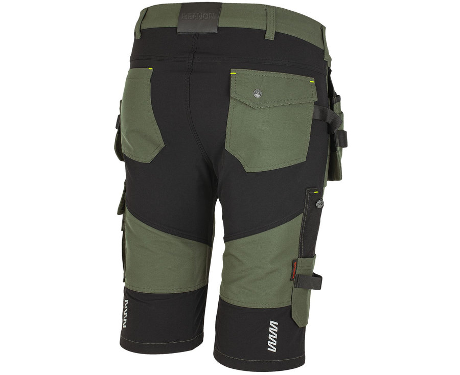 Bennon EREBOS Shorts green/black Nohavice