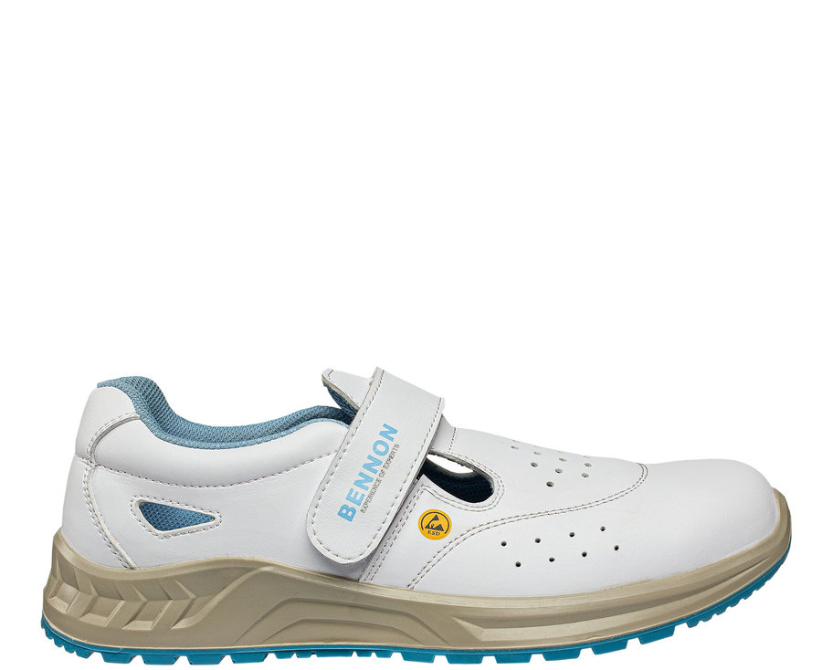 Bennon WHITE O1 ESD Sandal Pracovná obuv