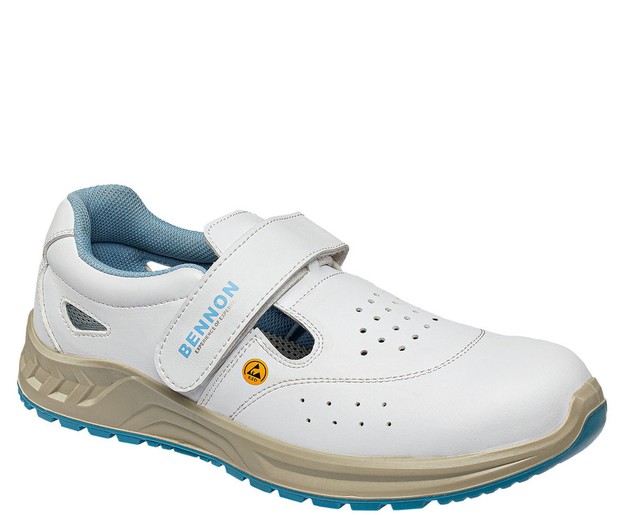 Bennon WHITE O1 ESD Sandal Pracovná obuv