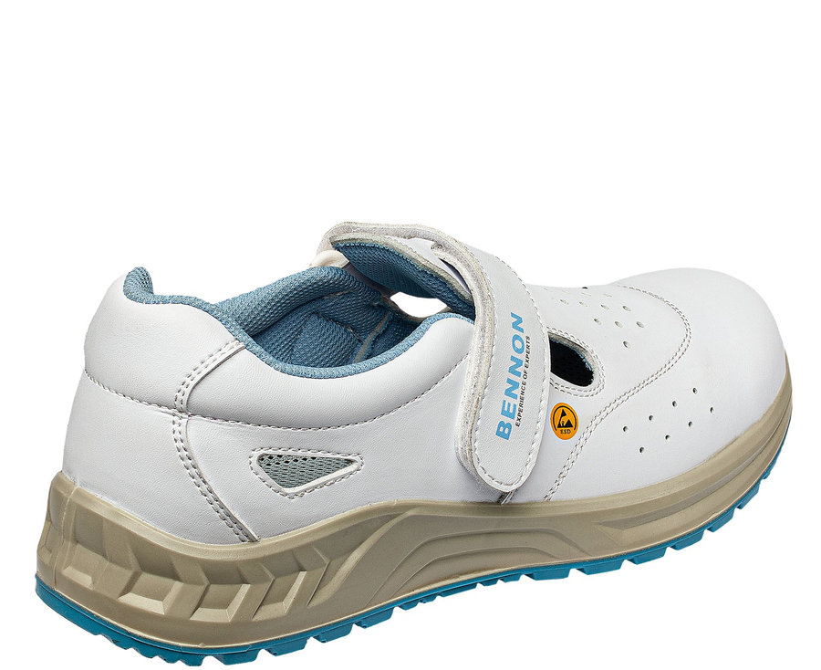 Bennon WHITE O1 ESD Sandal Pracovná obuv