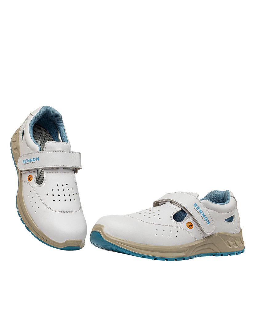 Bennon WHITE S1 ESD Sandal Bezpečnostná obuv