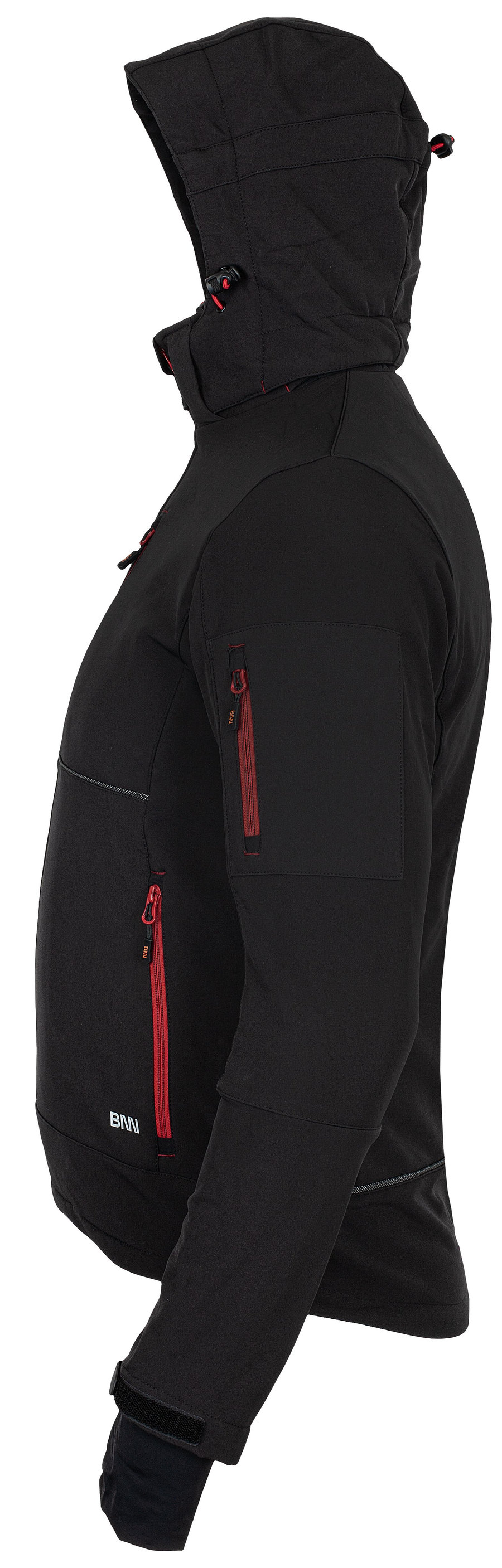 Bennon RUFUS Jacket black/red Softshellová bunda