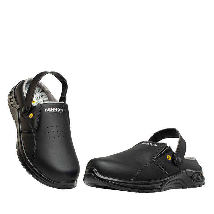 Bennon BLACK OB ESD Slipper Pracovná obuv