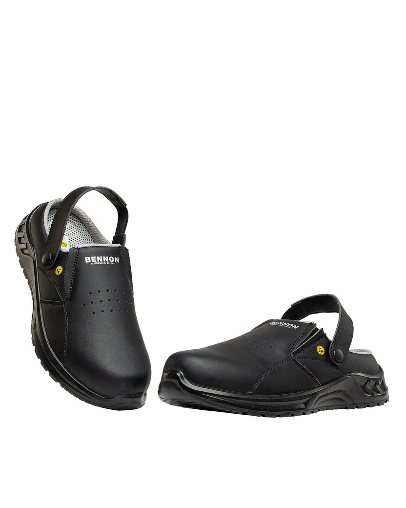 Bennon BLACK OB ESD Slipper Pracovná obuv
