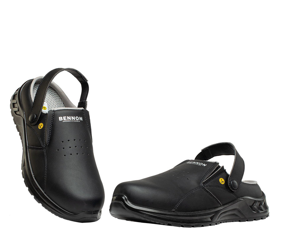 Bennon BLACK OB ESD Slipper Pracovná obuv