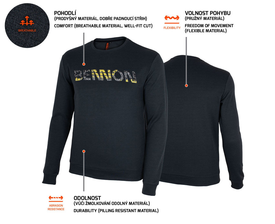 Bennon MYKONOS Sweatshirt grey Mikina