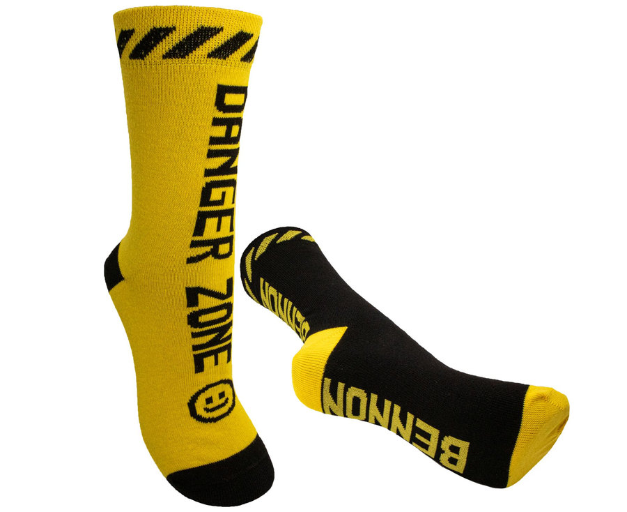 Bennon BENNONKY Black/Yellow Socks Ponožky
