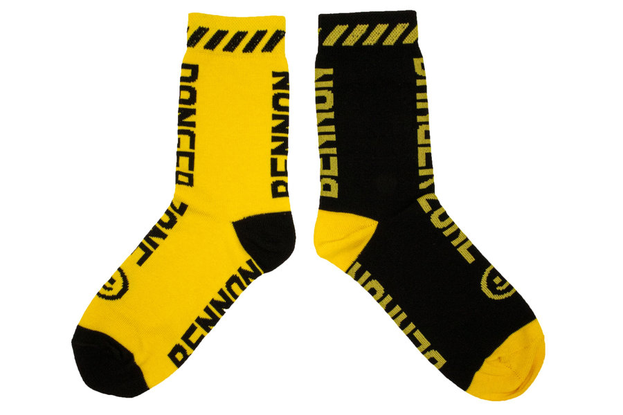 Bennon BENNONKY Black/Yellow Socks Ponožky