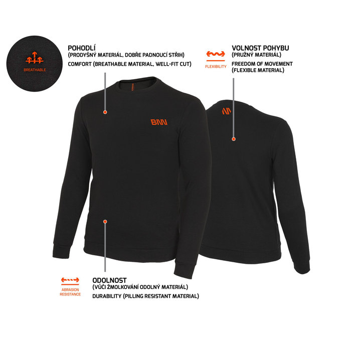 Bennon MYKONOS Sweatshirt black Mikina