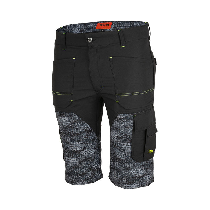 Bennon PREDATOR Shorts black/grey Pracovné kraťasy