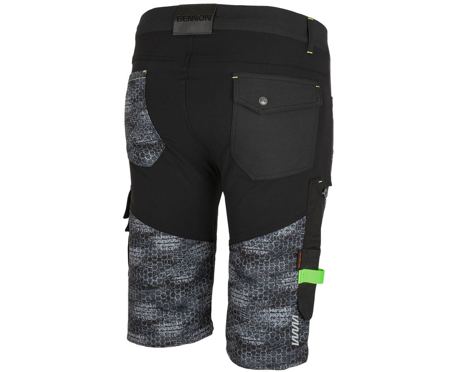 Bennon PREDATOR Shorts black/grey Pracovné kraťasy
