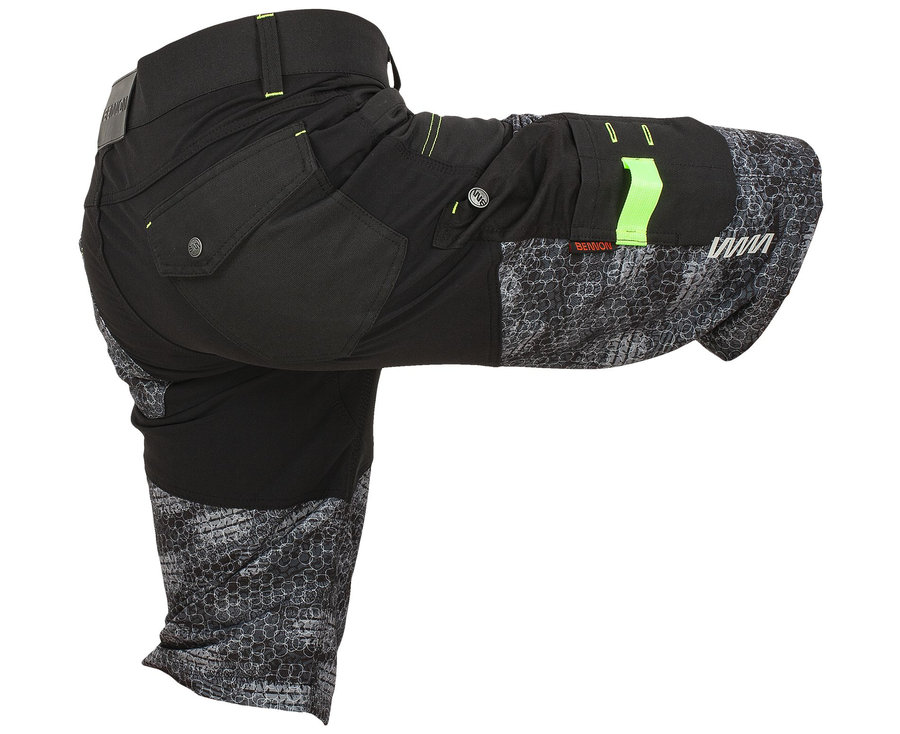 Bennon PREDATOR Shorts black/grey Pracovné kraťasy