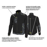 Bennon PREDATOR Jacket black/grey Pracovná blúza