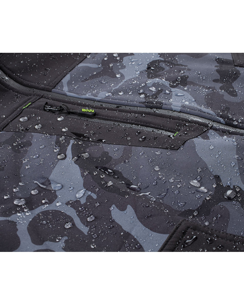 Bennon CAMOS Jacket black/grey Softshellová bunda