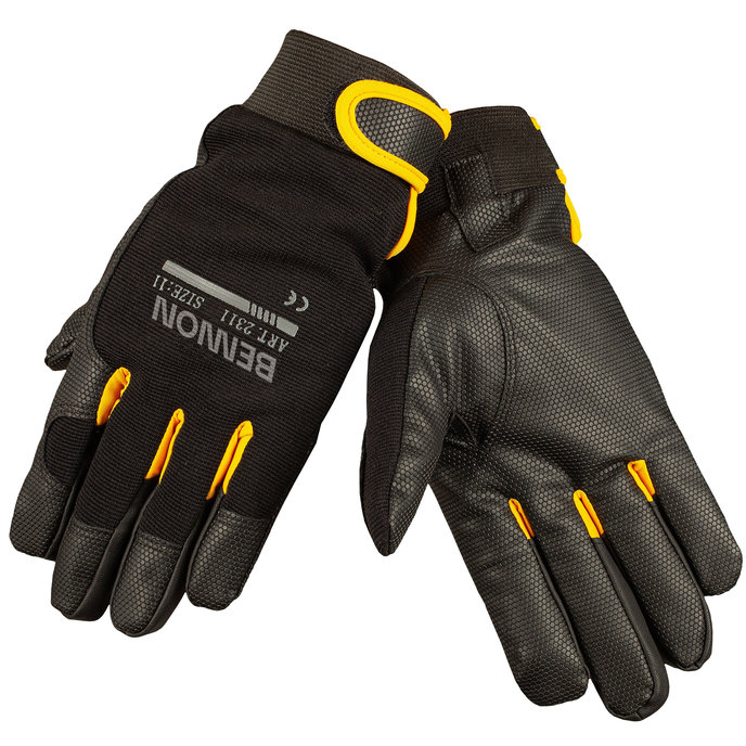 Bennon KALYTOS WTR Gloves black/yellow Zimné pracovné rukavice