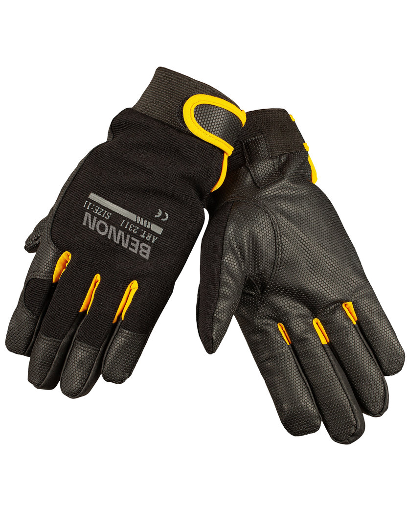 Bennon KALYTOS WTR Gloves black/yellow Zimné pracovné rukavice
