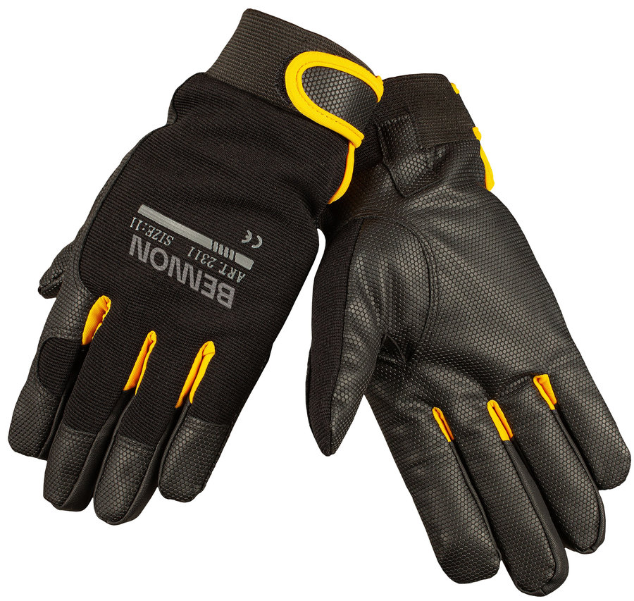 Bennon KALYTOS WTR Gloves black/yellow Zimné pracovné rukavice