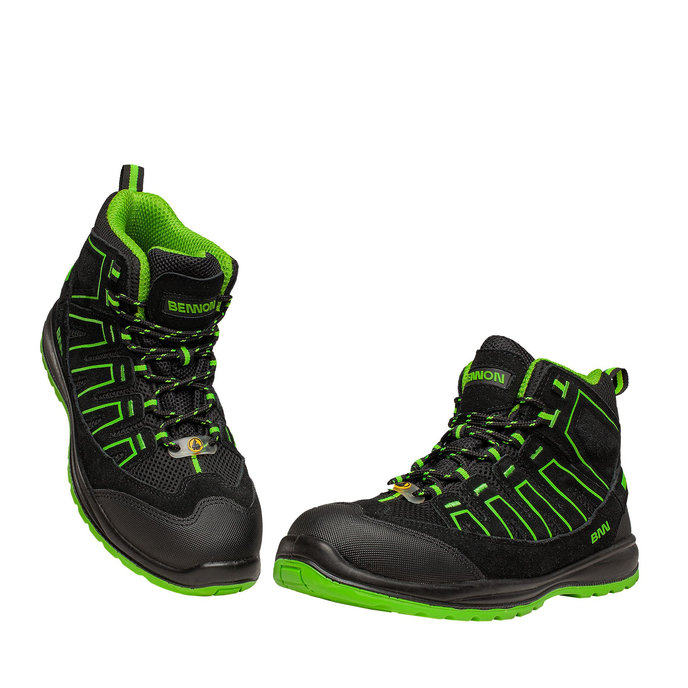 Bennon Alegro S1P ESD Green High Bezpečnostná obuv