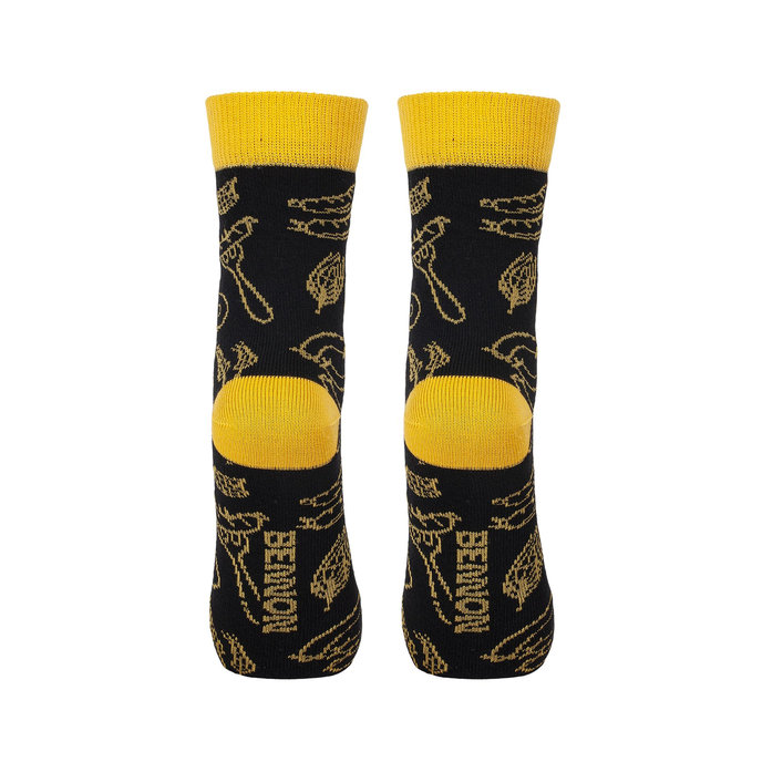 Bennon BENNONKY Beer Socks black/yellow Ponožky
