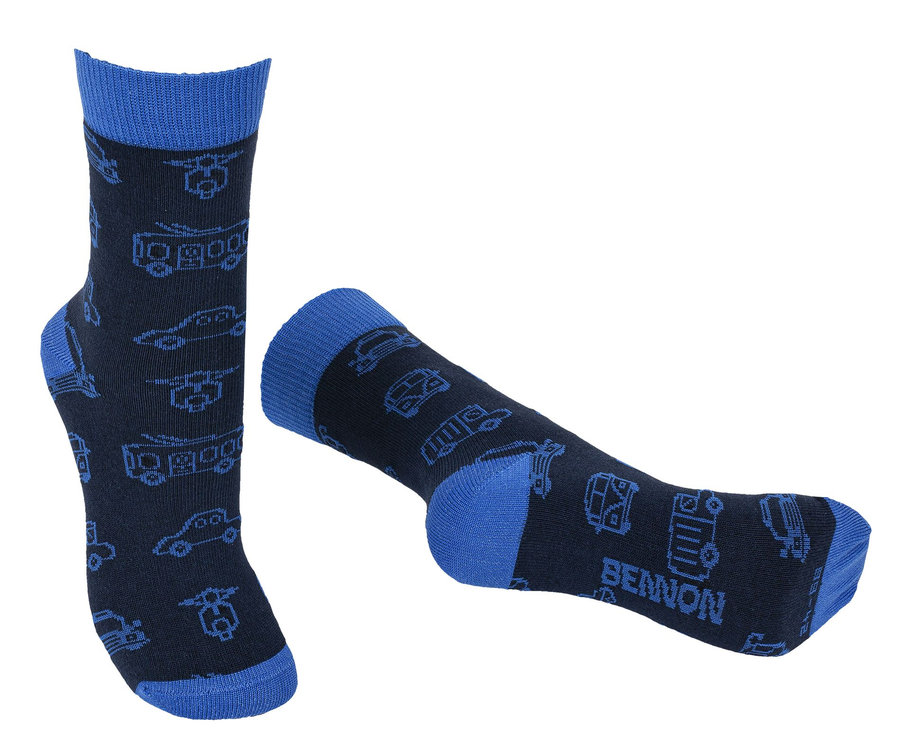 Bennon BENNONKY Car Socks blue Ponožky