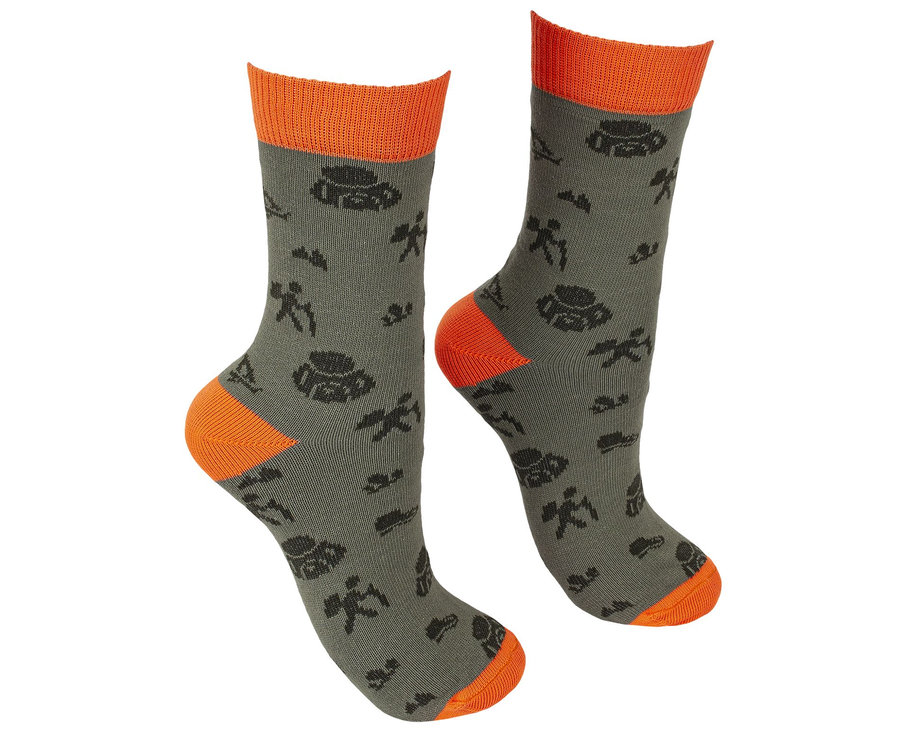 Bennon BENNONKY Trek Socks green/orange Ponožky