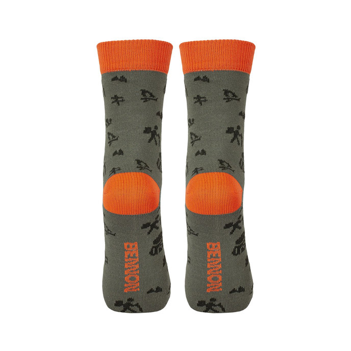 Bennon BENNONKY Trek Socks green/orange Ponožky