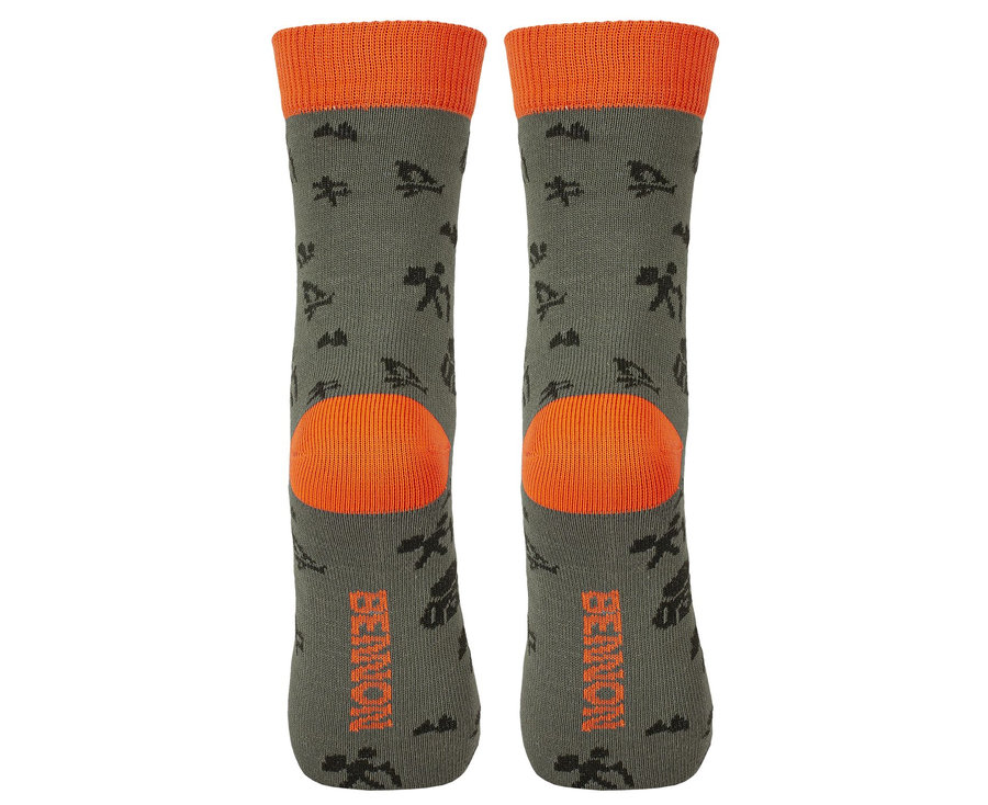 Bennon BENNONKY Trek Socks green/orange Ponožky